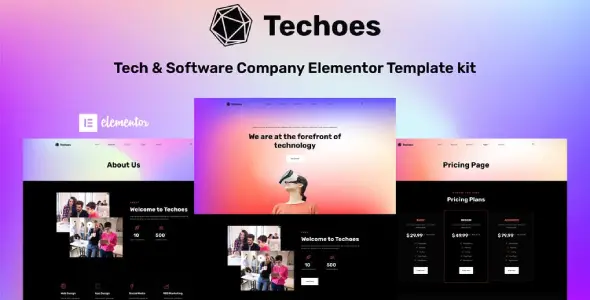 Techoes – Tech & Software Company Elementor Template kit